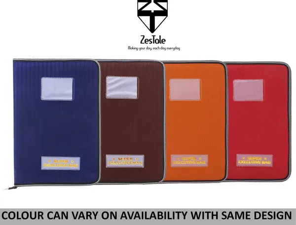 Zestale_Premium_Leatherette_File_Folder/Document_Holder_20_Leaves_Set_Of_1,_Tan