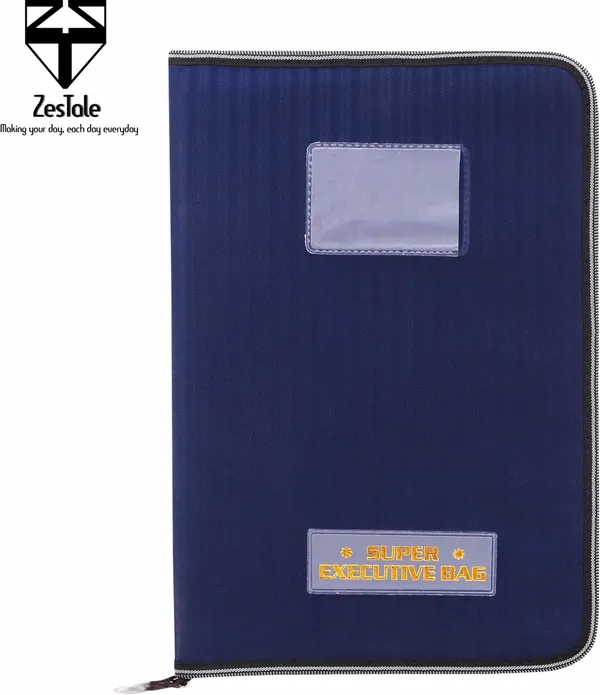 Zestale_Premium_Leatherette_File_Folder/Document_Holder_20_Leaves_Set_Of_1,_Blue