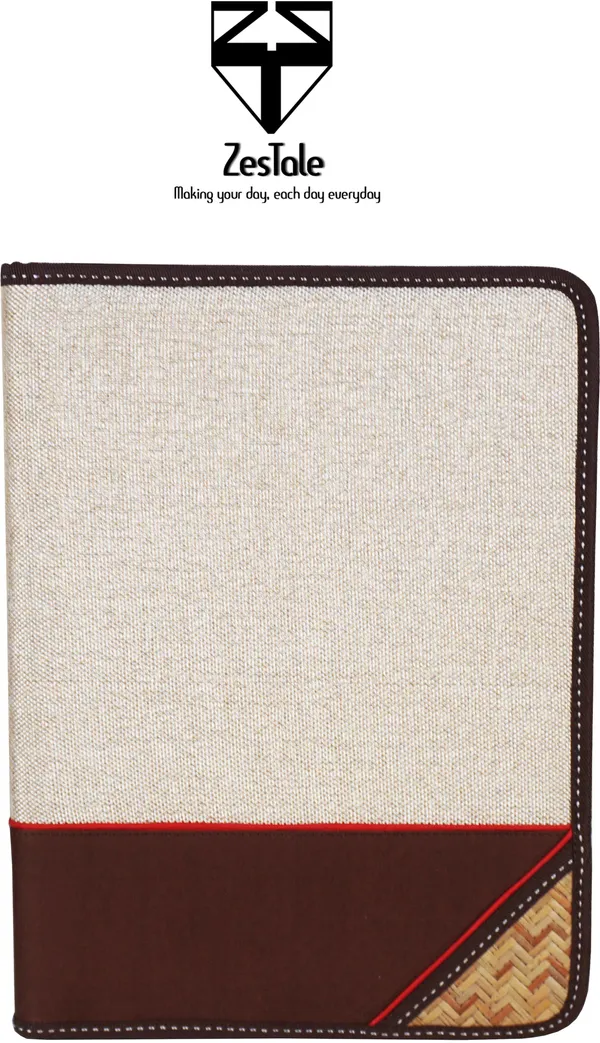 Zestale_Jute_Conference_Document_File_Folder_Set_Of_1,_Multicolor