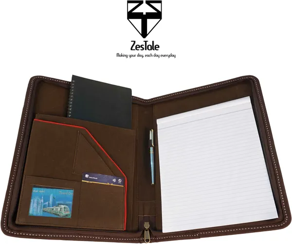 Zestale_Jute_Conference_Document_File_Folder_Set_Of_1,_Multicolor