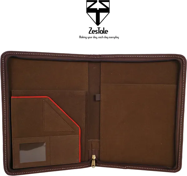 Zestale_Jute_Conference_Document_File_Folder_Set_Of_1,_Multicolor