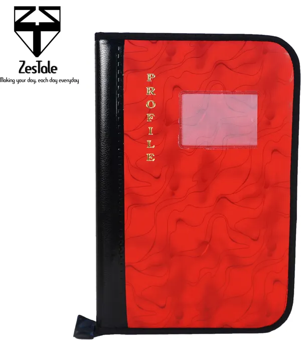 Zestale_Professional_Leatherette_File_Folder/Document_Holder_20_Leaves_Set_Of_1,_Red