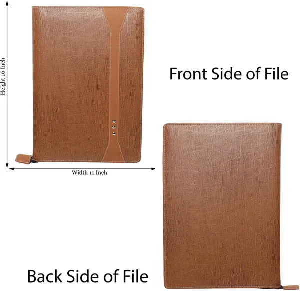 Zestale_Professional_Leatherette_Document_File_Set_Of_1,_Brown