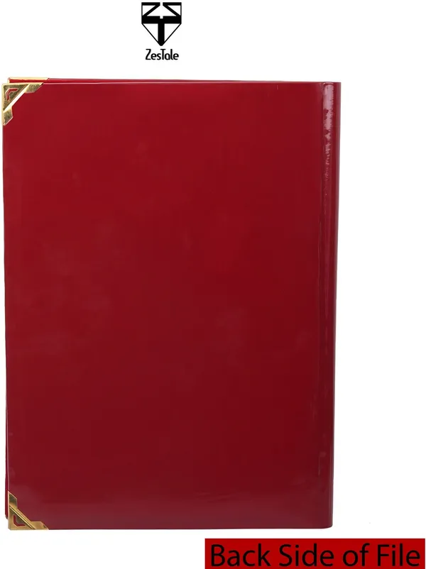Zestale_Premium_Leatherette_Conference_Document_Folder_Set_Of_1,_Maroon