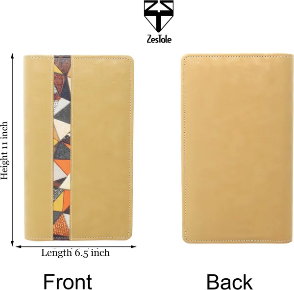 Zestale_Leatherette_Cheque_Book_Holder_With_Debit_Credit_Card_Holder_Set_Of_1,_Multicolor