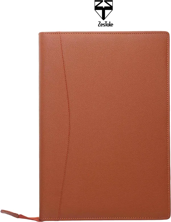 Zestale_Professional_Leatherette_4_Ring_Document_File_Folder_With_20_Leaf_Set_Of_1,_Tan