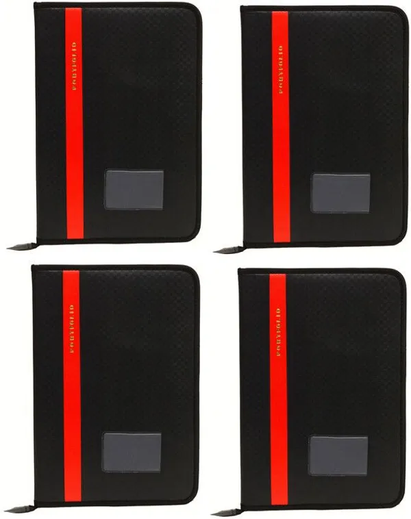 Zestale_Block_Textured_Pu_Leather_File_Folder_Set_Of_4,_Black