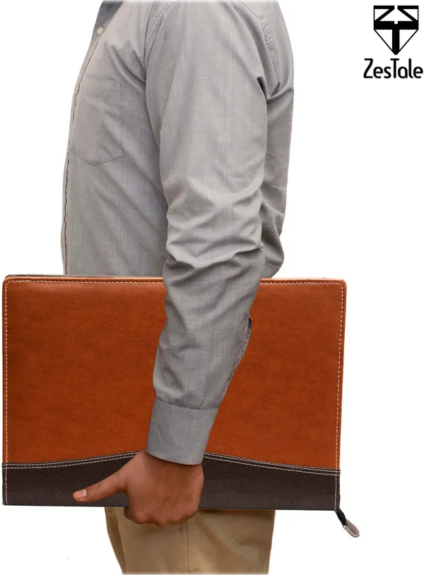 Zestale_Professional_Leatherette_Combo_Of_File_Folder/Document_Holder_And_Multiple_Cheque_Book_/Passbook_/Passport_/Vehicle_Document_Holder_For_Men_And_Women_Set_Of_2,_Brown,_Blue