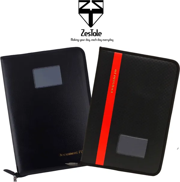 Black_Pu_Leather_Document_Folder_Pack_Of_2