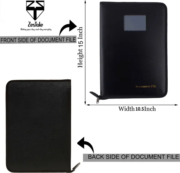 Black_Pu_Leather_Document_Folder_Pack_Of_2