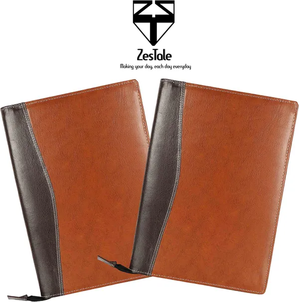 Zestale_Premium_Multipurpose_Pu_Leather_Document_Folder_Set_Of_1,_Brown