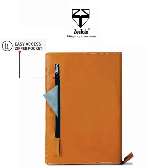 Zestale_Premium_Pu_Leatherette_Multipurpose_File_Folder/Document_Holder/Certificate_File20_Leaves_Set_Of_1,_Tan