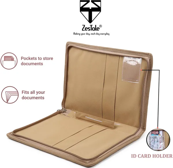 Zestale_Jute_File_Folder/Conference_Document_Holder_Size-A4_Set_Of_1,_Beige