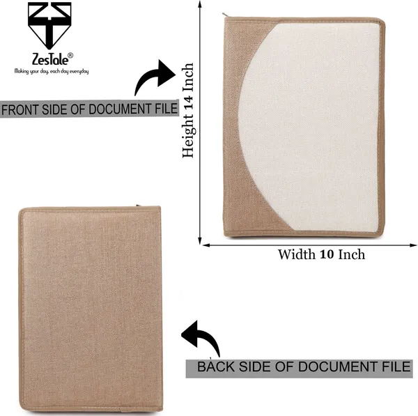 Zestale_Jute_File_Folder/Conference_Document_Holder_Size-A4_Set_Of_1,_Beige