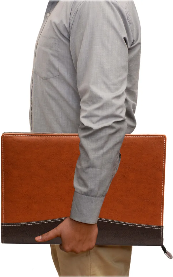 Zestale_Premium_Leatherette_Multipurpose_Pu_Leather_Document_Folder_Set_Of_4,_Brown