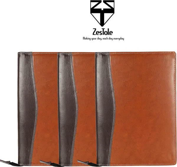 Zestale_Premium_Leatherette_Multipurpose_Pu_Leather_Document_Folder_Set_Of_3,_Brown