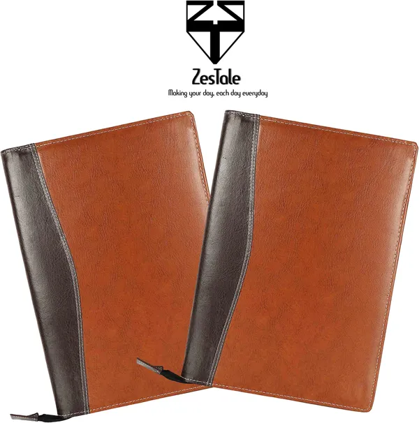 Zestale_Premium_Leatherette_Multipurpose_Pu_Leather_Document_Folder_Set_Of_2,_Brown