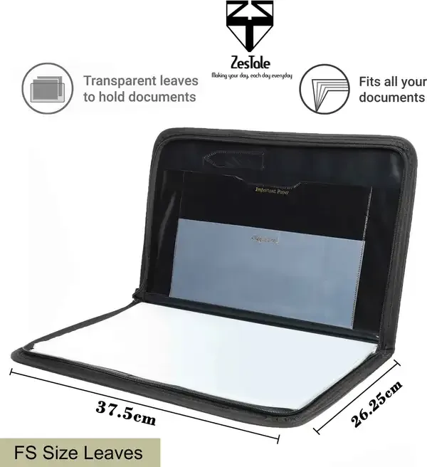 Zestale_Faux_Leather_File_Folder_Set_Of_4,_Black
