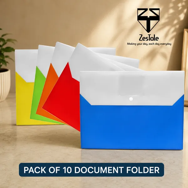 Zestale_Polypropylene_Double_Pocket_Document_Bag_Set_Of_10,_Multicolor_Set_Of_1,_Multicolor
