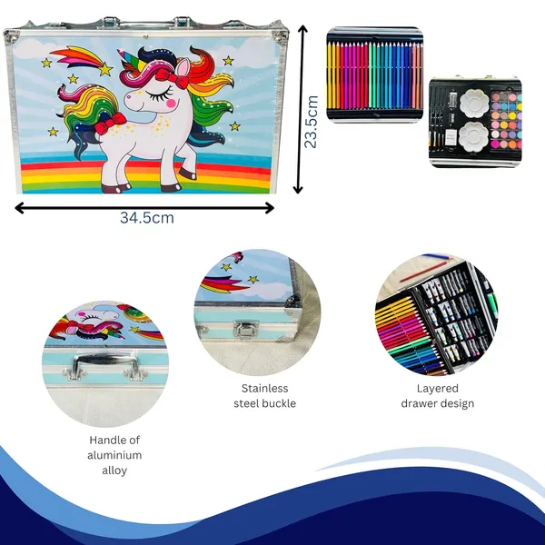 Art_Set_For_Kids_145_Pieces_Drawing_Kit_With_Colour_Pencils_Oil_Pastels_Paint_Brushes_Unicorn_Theme_Art_Set