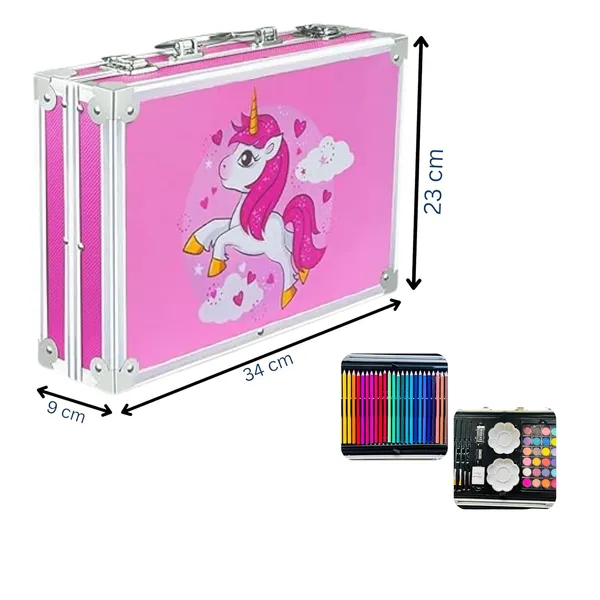 Art_Set_For_Kids_145_Pieces_Drawing_Kit_With_Colour_Pencils_Oil_Pastels_Paint_Brushes_Unicorn_Theme_Art_Set