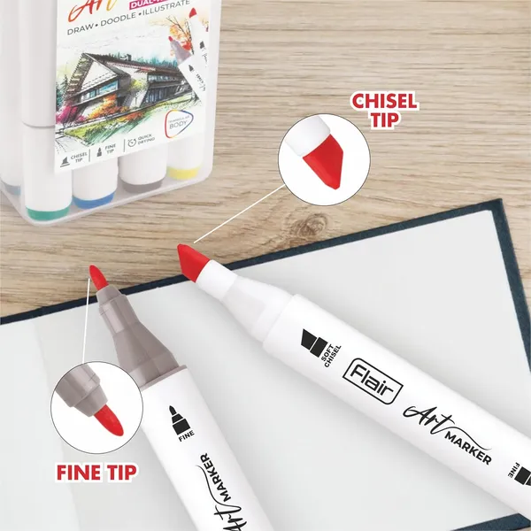 Art_Marker_Set_12_Shades_Dual_Tip_Brush_Fine_Point_Vibrant_Pigment_Ink_For_Drawing_Coloring_Sketching_Calligraphy_Ideal_For_Students_Artists_Designers_Diy_Crafts_School_Projects