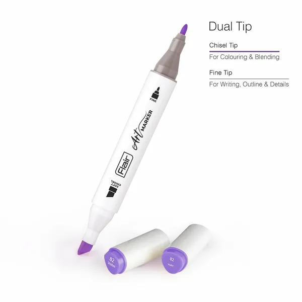Art_Marker_Set_24_Shades_Dual_Tip_Brush_Fine_Point_Vibrant_Pigment_Ink_For_Drawing_Coloring_Sketching_Calligraphy_Professional_Markers_For_Students_Artists_Designers_Diy_Crafts