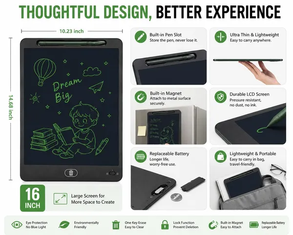 16_Lcd_Writing_Tablet_Digital_Drawing_Pad_For_Kids_Adults_Erasable_E_Writer_Board_With_Stylus_Paperless_Writing_Tablet_Color_As_Per_Availability