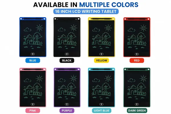 16_Lcd_Writing_Tablet_Digital_Drawing_Pad_For_Kids_Adults_Erasable_E_Writer_Board_With_Stylus_Paperless_Writing_Tablet_Color_As_Per_Availability