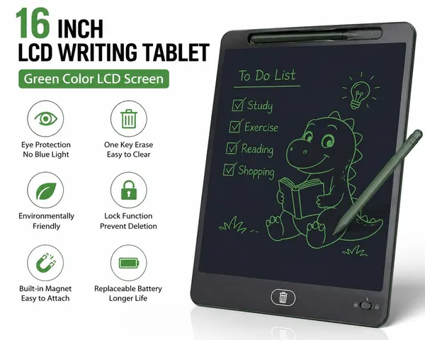 16_Lcd_Writing_Tablet_Digital_Drawing_Pad_For_Kids_Adults_Erasable_E_Writer_Board_With_Stylus_Paperless_Writing_Tablet_Color_As_Per_Availability