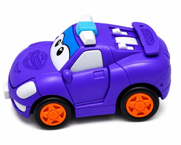 2_In_1_Transforming_Toy_Racing_Car_With_Robot_Conversion_Push_And_Go_Purple_For_Boys_And_Girls_3_Years_Lattice_Cartooncar_Purple