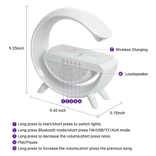 G_Shape_Led_Lamp_With_Bluetooth_Speaker_Wireless_Charging_3_In_1_Rgb_Night_Light_With_Touch_Control_Alarm_Clock_And_Fast_Phone_Charging_For_Bedroom_Office_Or_Gifts