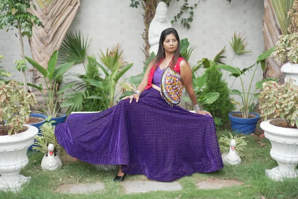 Purple_Velvet_Embellished_Flared_Ethnic_Skirt_For_Women