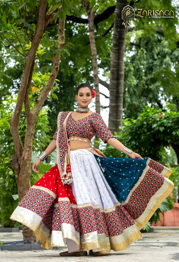 Multicolor_Silk_Embellished_Flared_Lehenga_Choli_For_Women