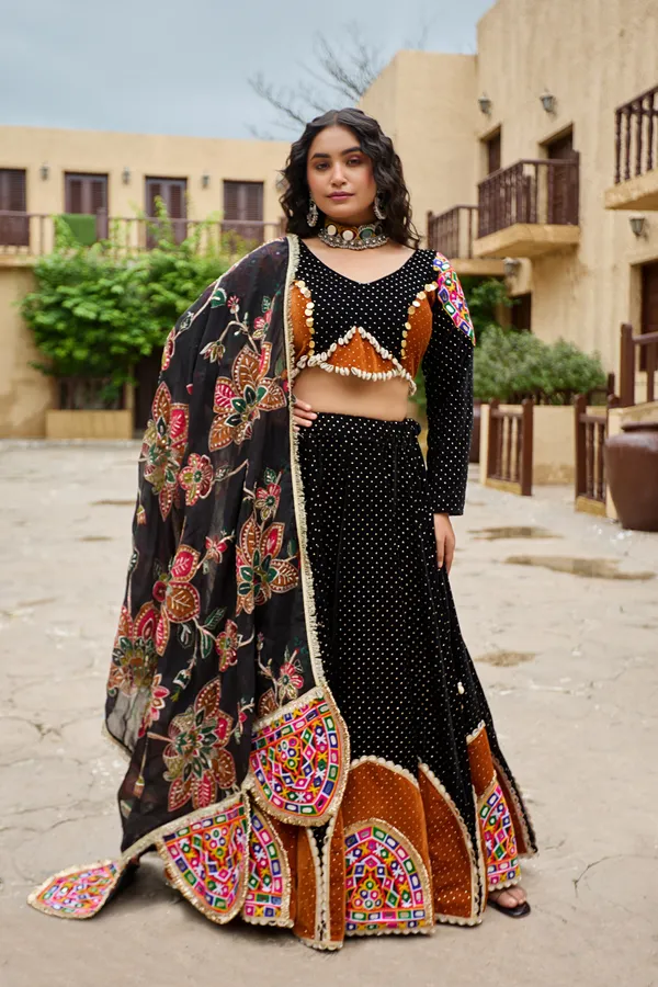 Black_Velvet_Embroidered_Flared_Lehenga_Choli_For_Women