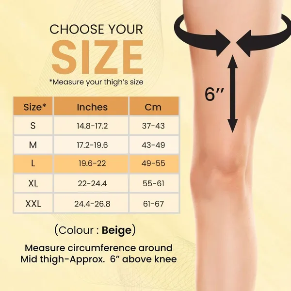 Beige_Stretchable_Knee_Compression_Support_Cap_Pack_Of_2