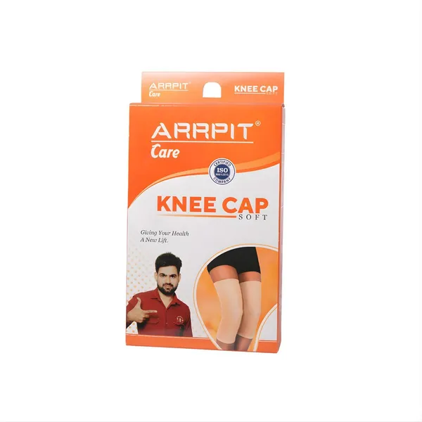 Beige_Stretchable_Knee_Compression_Support_Cap_Pack_Of_2