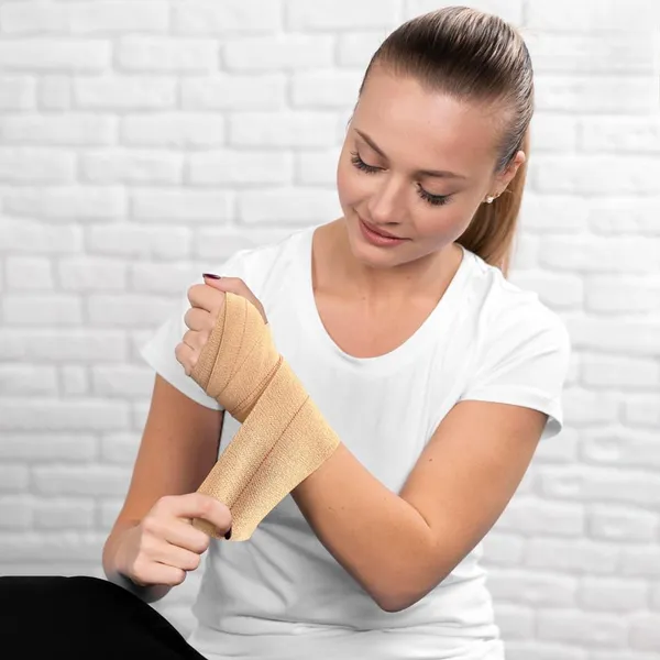 Beige_Cotton_Crepe_Elastic_Compression_Bandage