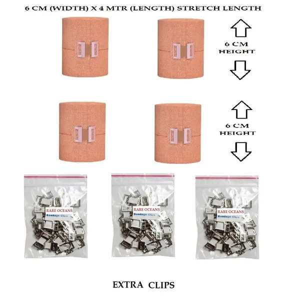 Beige_Cotton_Crepe_Elastic_Compression_Bandage_Pack_Of_4