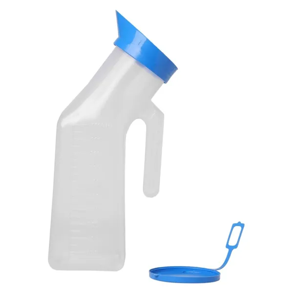 White_Polypropylene_Autoclavable_Unisex_Urinal_Bottle_With_Lid