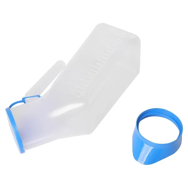White_Polypropylene_Autoclavable_Unisex_Urinal_Bottle_With_Lid