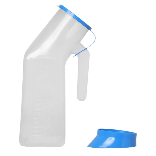 White_Polypropylene_Autoclavable_Unisex_Urinal_Bottle_With_Lid