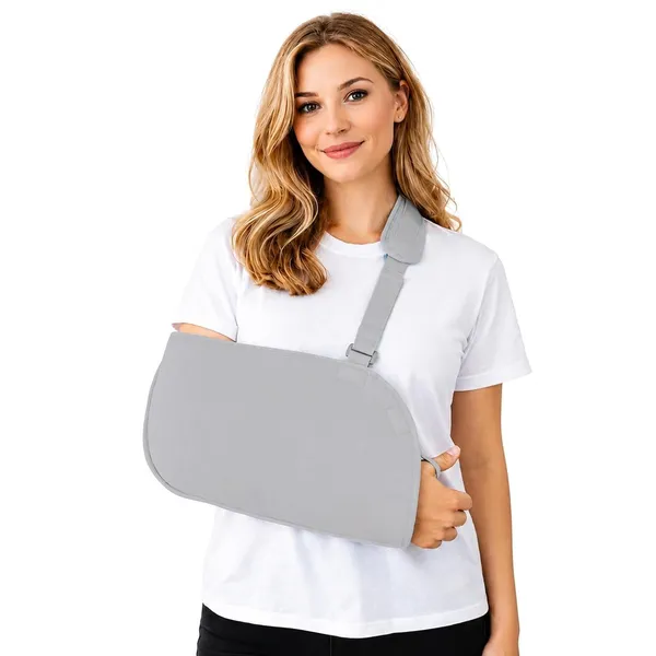 Beige_Adjustable_Arm_Sling_Pouch_Belt_Shoulder_Fracture_Support