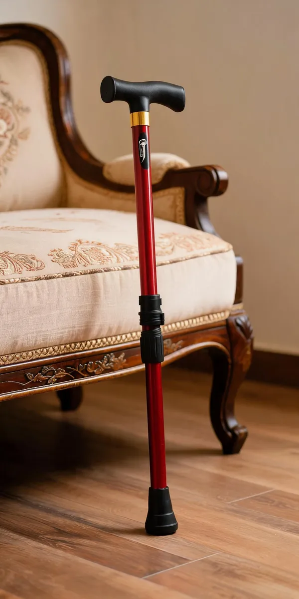 Rose_Gold_Mild_Steel_Single_Leg_Walking_Stick_Height_Adjustable