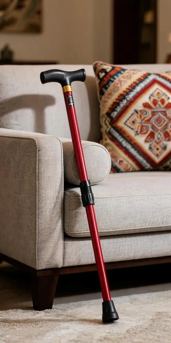 Rose_Gold_Mild_Steel_Single_Leg_Walking_Stick_Height_Adjustable
