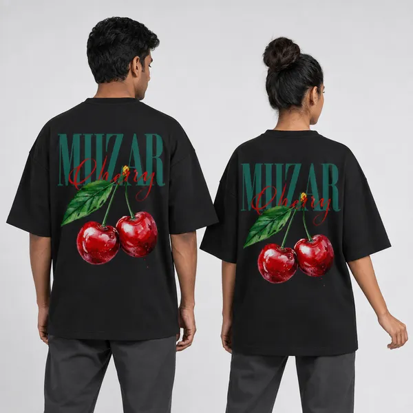 Black_Terry_Cotton_Oversized_Cherry_Graphic_T-Shirt_For_Unisex