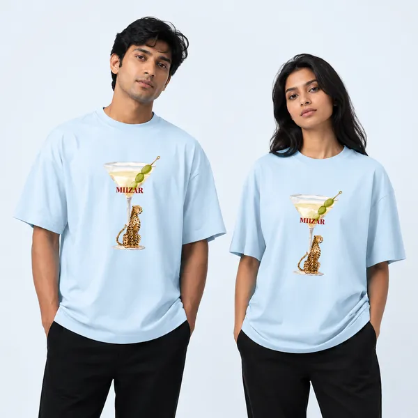 Baby_Blue_Terry_Cotton_Oversized_Leopard_Graphic_T-Shirt_For_Unisex