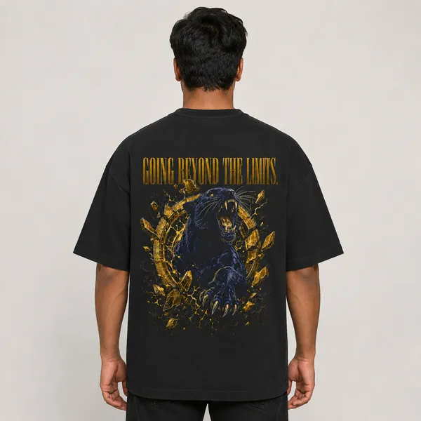 MIIZAR_Midnight_Panther_Oversized_Terry_Cloth_T-Shirt