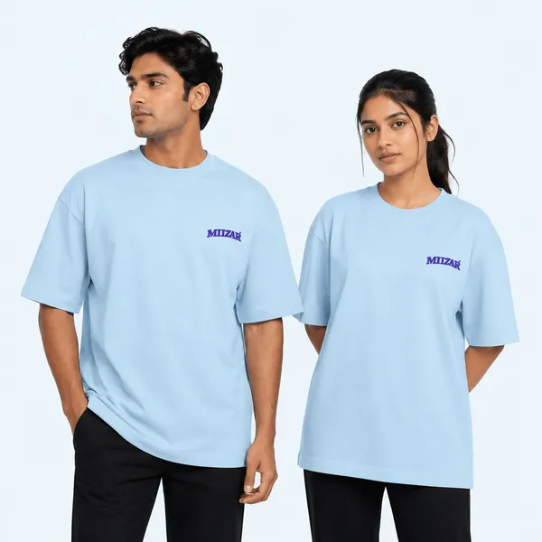 Sky_Blue_Terry_Cotton_Oversized_Panther_T-Shirt_For_Unisex