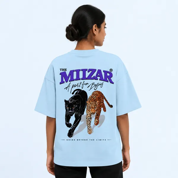 Sky_Blue_Terry_Cotton_Oversized_Panther_T-Shirt_For_Unisex